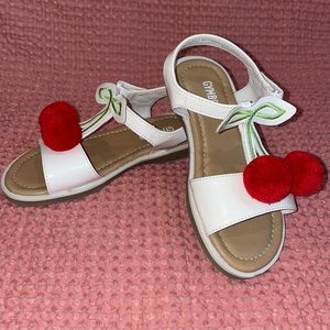 Gymboree cherry sandals size 10 toddler